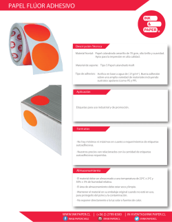 Ficha t&eacute;cnica etiqueta autoadhesiva fl&uacute;or