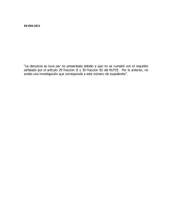 La denuncia se tuvo por no presentada debido a que no se