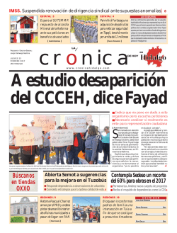 Versi&oacute;n Impresa - La Cr&oacute;nica de Hoy en Hidalgo