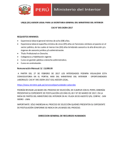 DIRECCION GENERAL DE RECURSOS HUMANOS