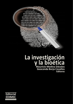 La investigaci&oacute;n y la bio&eacute;tica - UCE