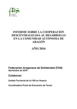 Informe sobre la Ayuda Oficial al Desarrollo (AOD) de