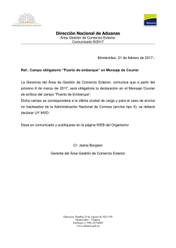 Montevideo, &hellip; de agosto de 2008