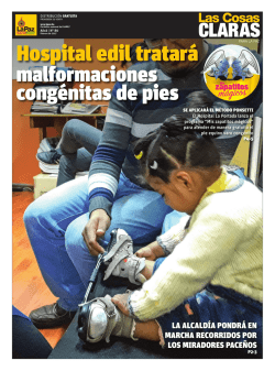 Hospital edil tratar&aacute; - Agencia Municipal de Noticias