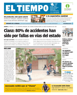 Cianz: 80% de accidentes han sido por fallas en v&iacute;as del