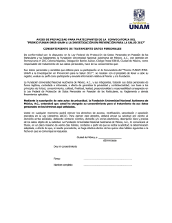 Descarga Aviso de privacidad