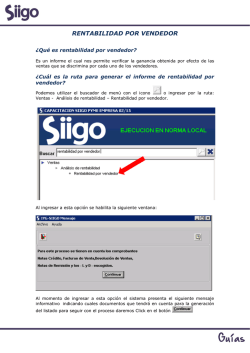 rentabilidad por vendedor - Portal de Clientes Siigo