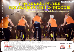 I MASTER CLASS SOLIDARIA CICLO INDOOR CLASS LO INDOOR