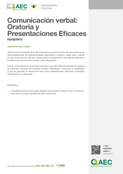 Informaci&oacute;n del curso