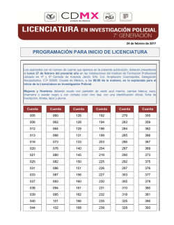 programaci&oacute;n para inicio de licenciatura