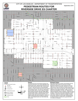 RIVERSIDE DRIVE ES CHARTER PEDESTRIAN ROUTES FOR