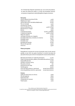 Nueva carta en Bistr&oacute; Ver m&aacute;s