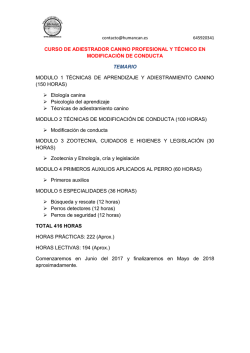 curso de adiestrador canino profesional y t&eacute;cnico en modificaci&oacute;n