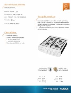PMC5105BB / NB: Blanco N: Negro &bull; Parrilla de