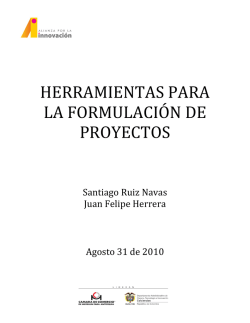 Herramientas para la formulaci&oacute;n de proyectos (PDF