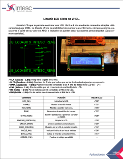 Librer&iacute;a LCD 4 bits en VHDL.