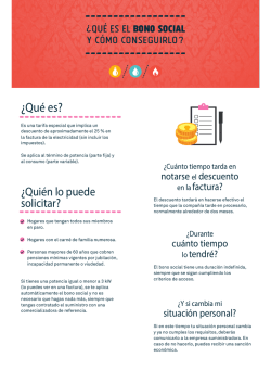 &iquest;Qu&eacute; es el bono social y c&oacute;mo conseguirlo?