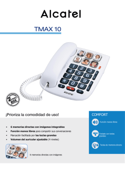 Caracteristicas TMAX10 Caracter&iacute;sticas, 397.71 KB