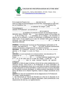 Seguro de MALA PRAXIS -Convenio de pago