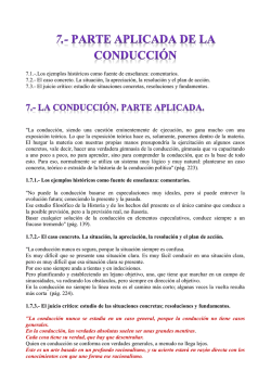 Parte aplicada de la conducci&oacute;n