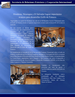 Tegucigalpa. La capital de Honduras fue sede de la XII Reuni&oacute;n