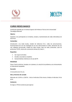 curso redes basico - Municipalidad de Vicente Lopez