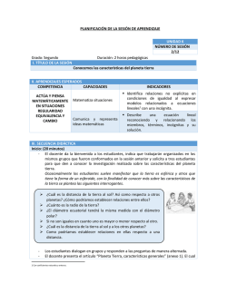 2 horas pedag&oacute;gicas I. T&Iacute;TULO DE LA SESI&Oacute;N Conocemos la