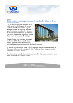 Dictan condena contra imputado que mat&oacute; a un