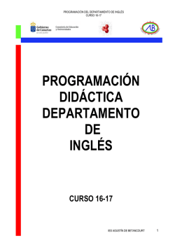 Ingl&eacute;s - IES Agust&iacute;n de Betancourt