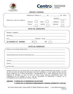 Formato Denuncia Ciudadana