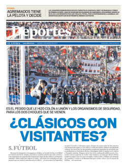 5. f&uacute;tbol - El Litoral