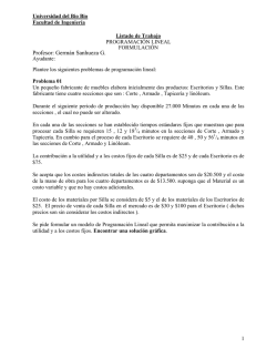 l:~lantee los siguientes problesas de programaci~n lineal