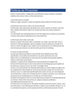 Pol&iacute;ticas de Privacidad