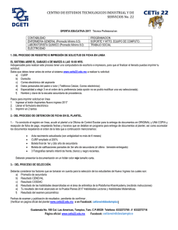Tutorial del Proceso De Solictud de Fichas - CETis 22