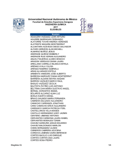 ingenier&iacute;a qu&iacute;mica - Zaragoza - facultad de estudios superiores