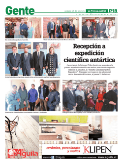 Recepci&oacute;n a expedici&oacute;n cient&iacute;fica ant&aacute;rtica