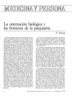 La orientaci&oacute;n biol&oacute;gica y las fronteras de la psiquiatr&iacute;a
