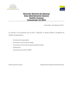 Montevideo, &hellip; de agosto de 2008