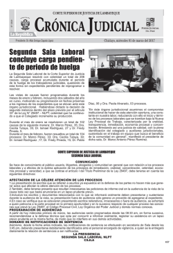 Segunda Sala Laboral concluye carga pendien- te