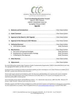 Agenda - Ozarks Transportation Organization