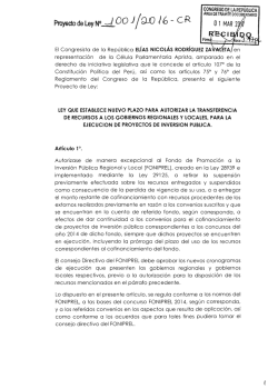 Proyecto de Ley N0)00 J9_0 16 - eR