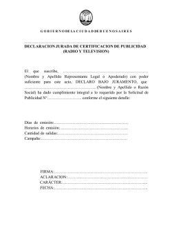 declaracion jurada de certificacion de p