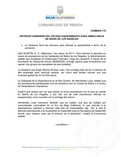 COMENS-178 ENTREG&Oacute; GOBIERNO DEL ESTADO