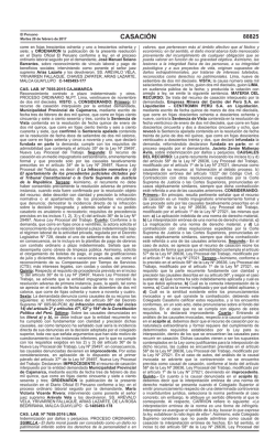 Descargue aqu&iacute; en PDF la Casaci&oacute;n 7658-2016, Lima