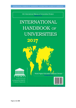 World Higher Education Database WHED IAU UNESCO