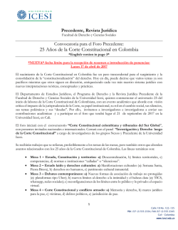 25 A&ntilde;os de la Corte Constitucional en Colombia