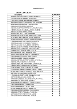 Listas por grupo - EVA-Fmed