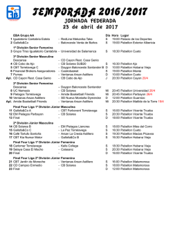 Jornada - Federaci&oacute;n C&aacute;ntabra de Baloncesto