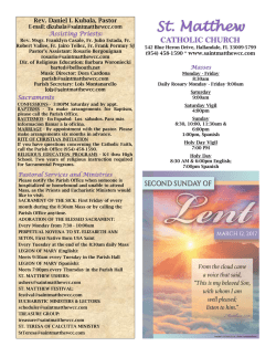 St. Matthew - Saint Matthew Catholic Church