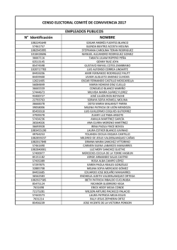 censo electoral comite de convivencia 2017